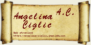 Angelina Ciglić vizit kartica